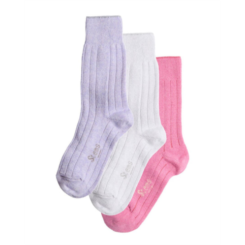 STEMS box of 3 lux cashmere & wool-blend sock