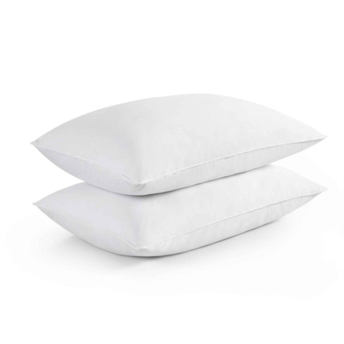 Puredown peace nest set of 2 grey goose down feather bed pillow king queen standard size pillows