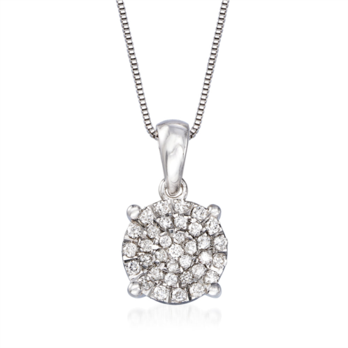Ross-Simons diamond pendant necklace in sterling silver