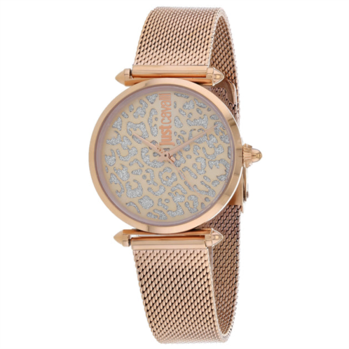 Just Cavalli womens rose gold dial watch