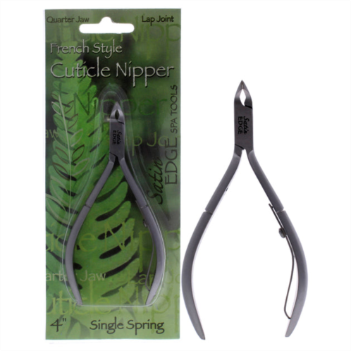 Satin Edge cuticle nipper french style - quarter jaw by for unisex - 4 inch cuticle nipper
