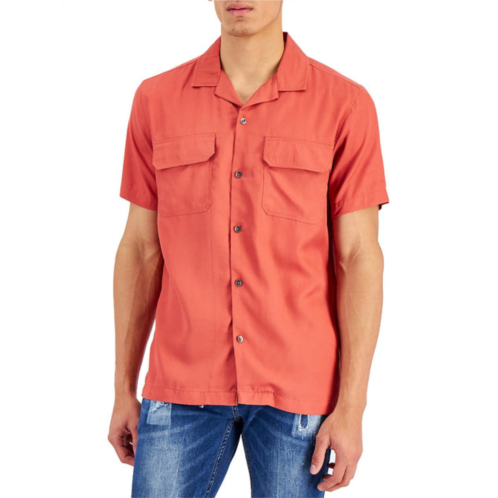 INC mens utility collar button-down shirt