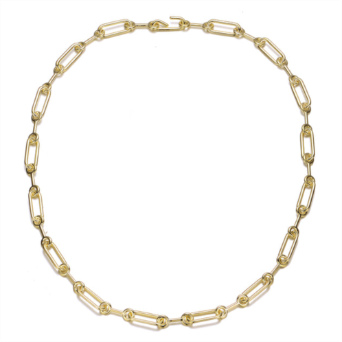 Rachel Glauber 14k gold plated chain necklace