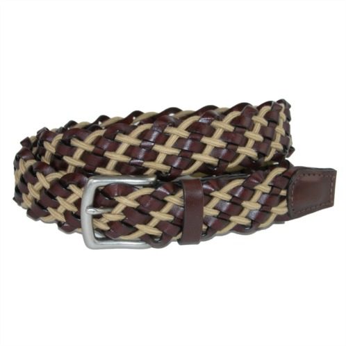 CrookhornDavis como leather and cotton cord braided belt