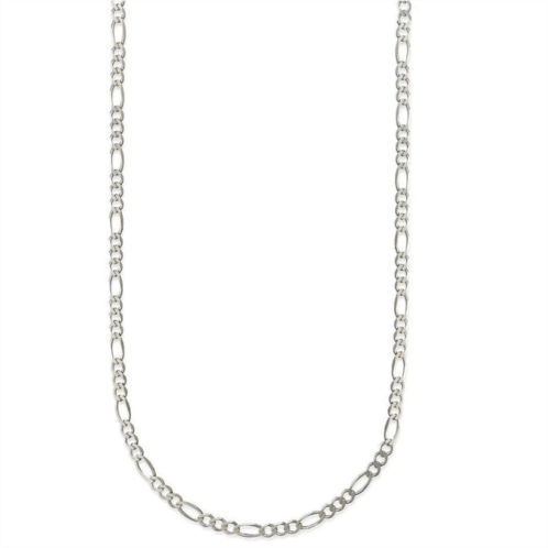 A&M 925 sterling silver 2mm figaro chain necklace