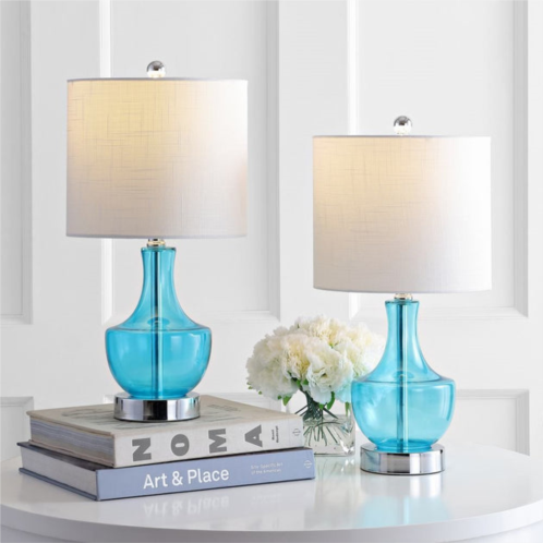 JONATHAN Y colette 20 mini glass table lamp (set of 2)