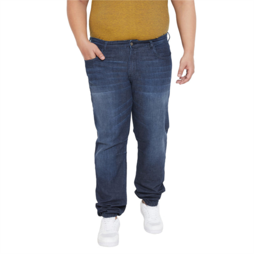Instafab Plus men solid regular-fit denim jeans
