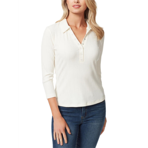 Jessica Simpson womens collared snaps polo top