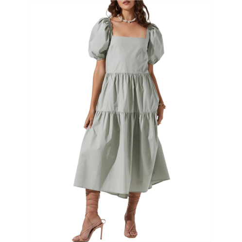 ASTR the Label ilana womens cotton knee midi dress