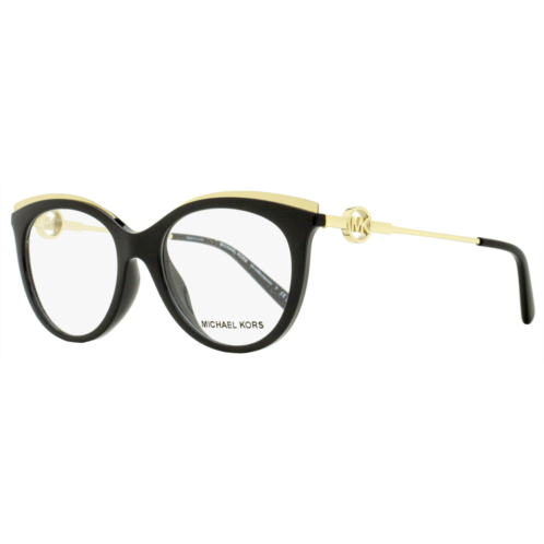 Michael Kors womens ajaccio eyeglasses mk4089u 3005 black/gold 51mm