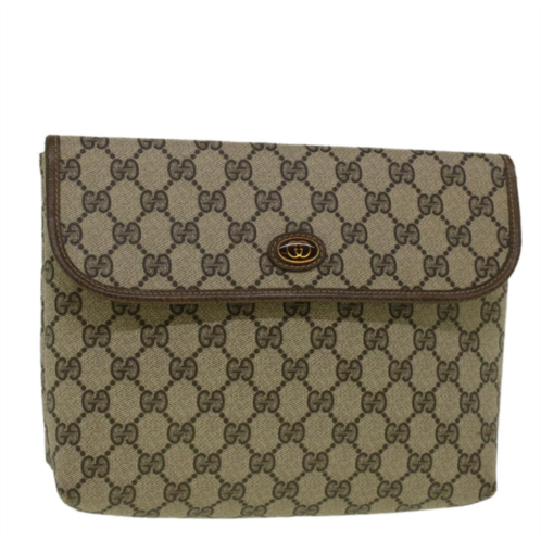 Gucci canvas clutch bag (pre-owned)