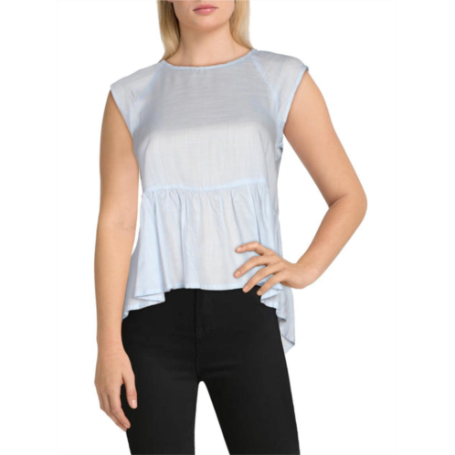 French Connection womens ruffled asymmetric knit top