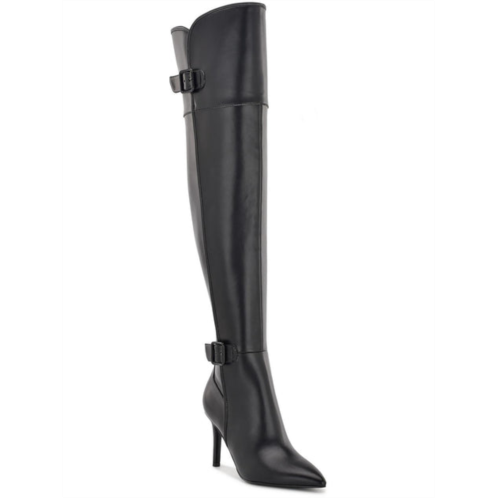 Nine West flye womens faux leather buckle over-the-knee boots