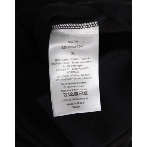 Dior kaws x crewneck sweatshirt in black cotton