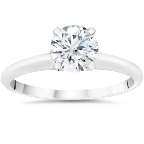 Pompeii3 1ct lab grown diamond solitaire engagement ring white gold