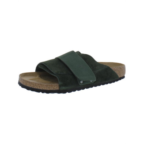 Birkenstock kyoto mens suede cork slide sandals