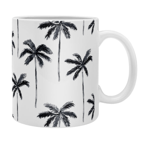 Deny Designs little arrow design co watercolor palm tree in black coffee mug