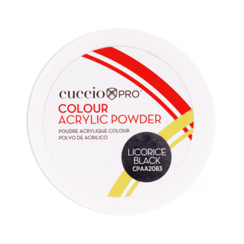 Cuccio PRO colour acrylic powder - licorice black by for women - 1.6 oz acrylic powder