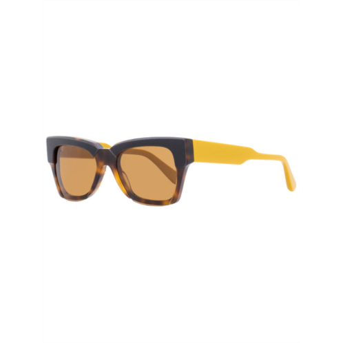 Marni womens rectangular sunglasses me638s 004 havana/ochre 54mm