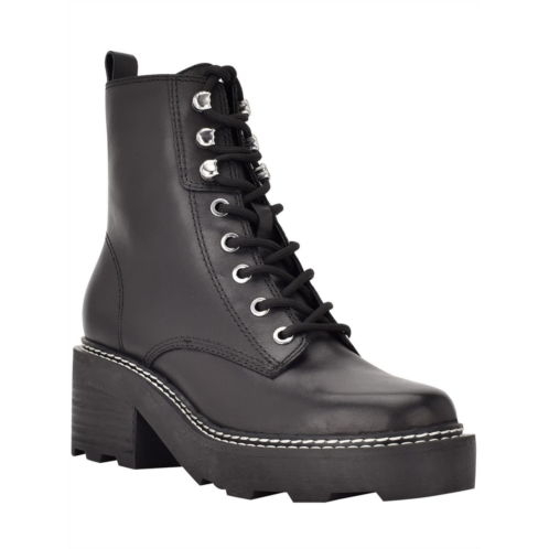 Calvin Klein abeni womens leather platform combat & lace-up boots