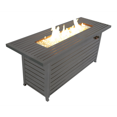 Simplie Fun 57 in outdoor gas propane fire pits table