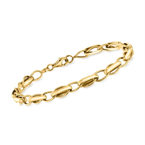 Ross-Simons 14kt yellow gold overlapping-link bracelet