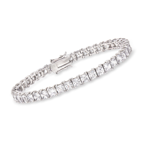 Ross-Simons princess-cut cz tennis bracelet in sterling silver
