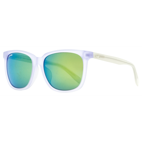 Lacoste unisex rectangular sunglasses l838sa 971 matte crystal 56mm