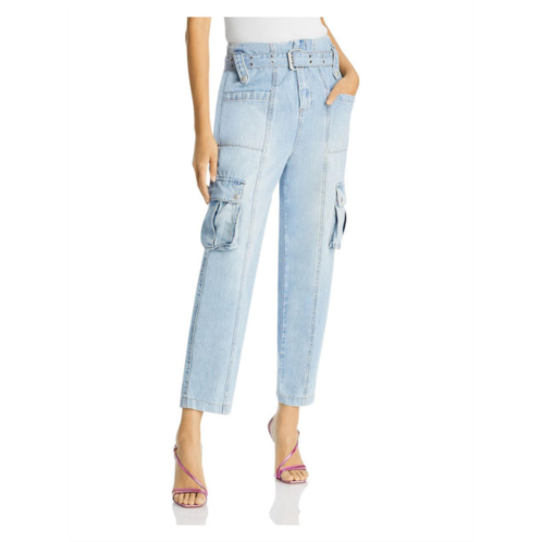 [BLANKNYC] womens denim cargo straight leg jeans