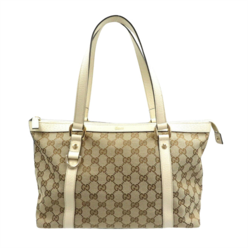 Gucci abbey canvas tote bag (pre-owned)