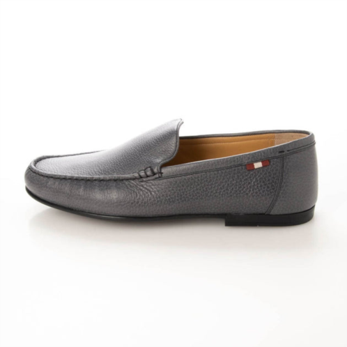 Bally craxon mens 6231424 grey leather loafers