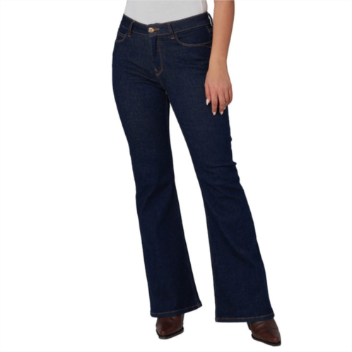 Lola Jeans womens alice-drb high rise flare jeans