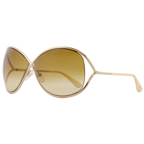 Tom Ford womens butterfly sunglasses tf130 miranda 28f gold/ivory 68mm