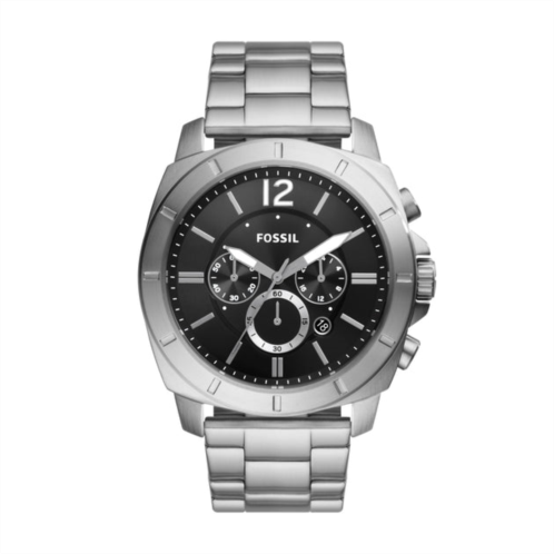 Fossil outlet mens privateer chronograph, stainless steel watch