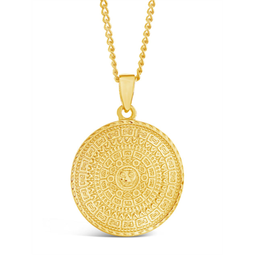 Sterling Forever gold medallion necklace-gold