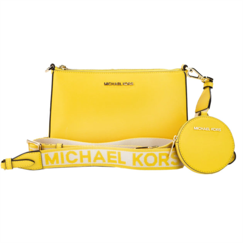 Michael Kors jet set daffodil vegan crossbody tech attachment bag womens purse