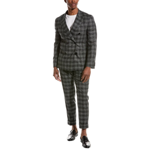Boss Hugo Boss slim wool-blend suit with pleated pant