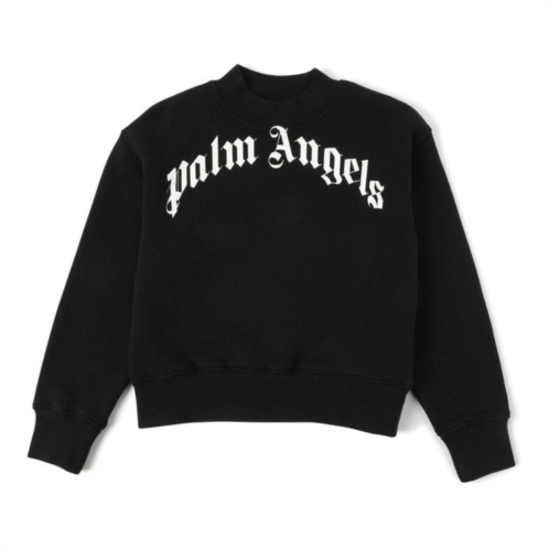PALM ANGELS black logo sweatshirts