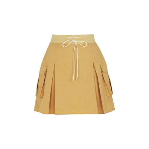 Nocturne high-waisted ribbed mini skirt