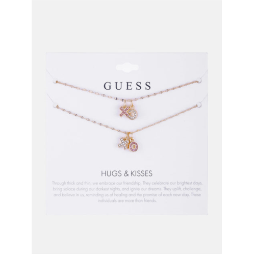 Guess Factory gold-tone xo necklace set