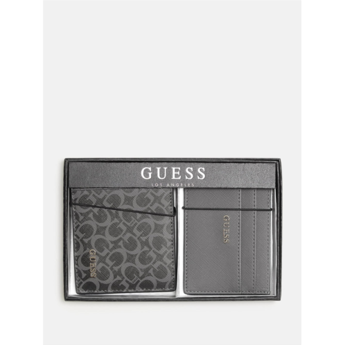 Guess Factory logo print wallet box set