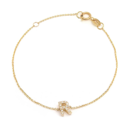 Monary diamond intiialr bracelet (yg/7+1)