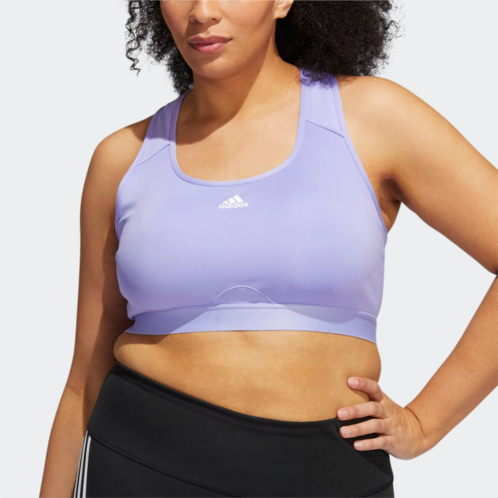 Adidas womens powerreact training medium-support bra (plus size)