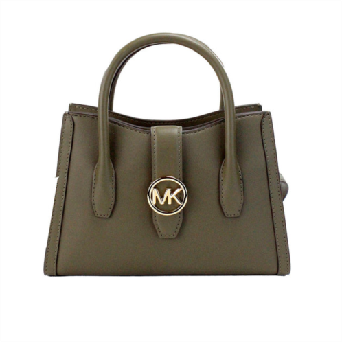 Michael Kors gabby small faux leather top zip satchel crossbody womens bag