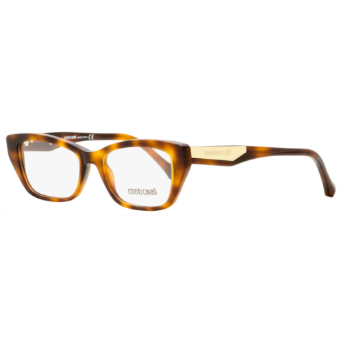 Roberto Cavalli womens rectangular eyeglasses rc5082 orcia 052 havana/gold 51mm