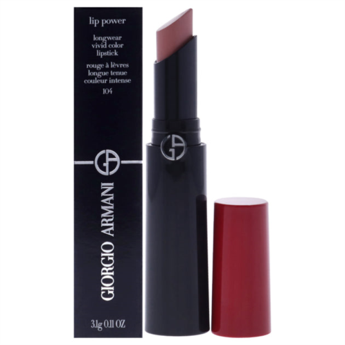 Giorgio Armani lip power longwear vivid color lipstick - 104 selfless tempting by for women - 0.11 oz lipstick