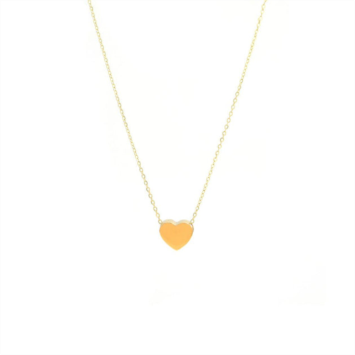 Monary 14k yellow gold heart with 16+2 chain