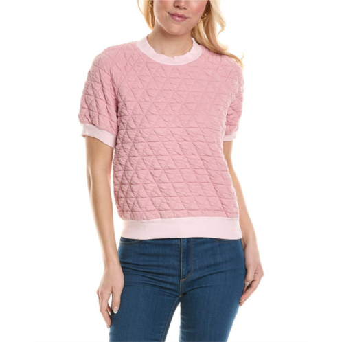 Stateside quilted knit top
