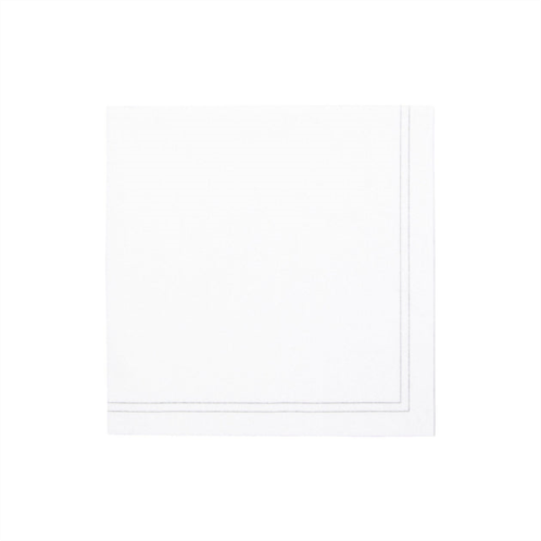 VIETRI papersoft napkins linea light gray dinner napkins (pack of 20)