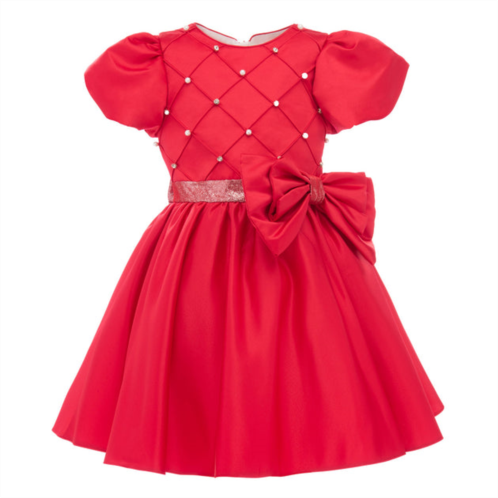 Tulleen red sevilla teacup bow dress